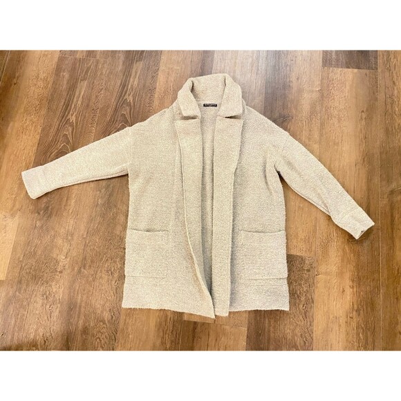 Brandy Melville Kennedy Drape Sweater Marled Gray One Size - Picture 5 of 11